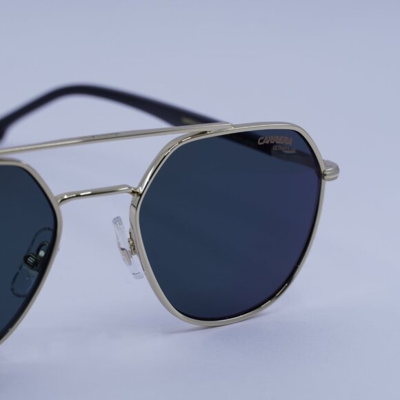 CARRERA 303/S 0J5G Q3 Sunglasses Gold Aviator Frame, Green Polarized Lenses - Picture 2 of 11